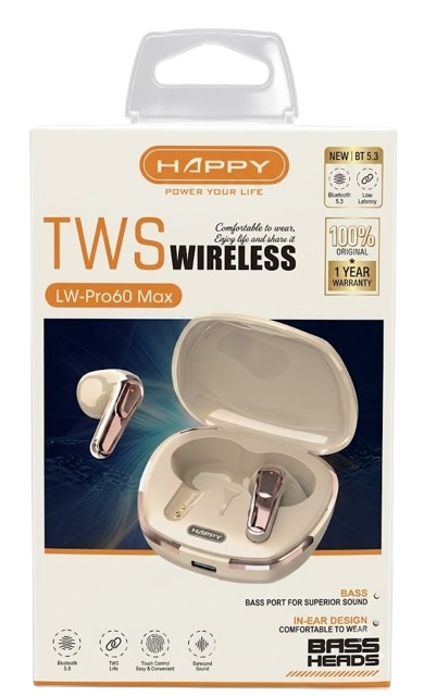 ITEM ACCESORIOS AURICULAR AUD BT TWS LW-PRO60 MAX 6456761201547      Wireless P26