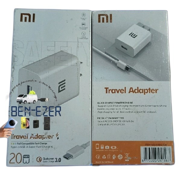ITEM ACCESORIOS CARGADOR CR Xiaomi 20W 156 8773223251567      KYDS-156 MI P17 P48