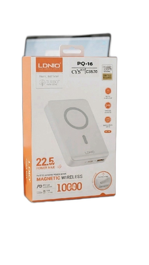 ITEM ACCESORIOS POWER BANK PW inalámbrico LDNIO PQ-16       10,000 P280