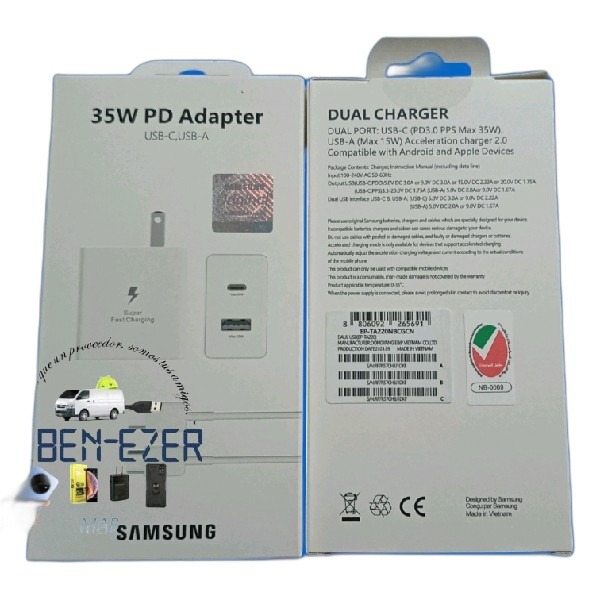 ITEM ACCESORIOS CARGADOR CR SA 35W PD CaC OR 8806092265691      Original Samsung NB-0009 P9 P310
