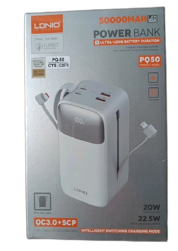 ITEM ACCESORIOS POWER BANK PW PQ-50 50,000        P333
