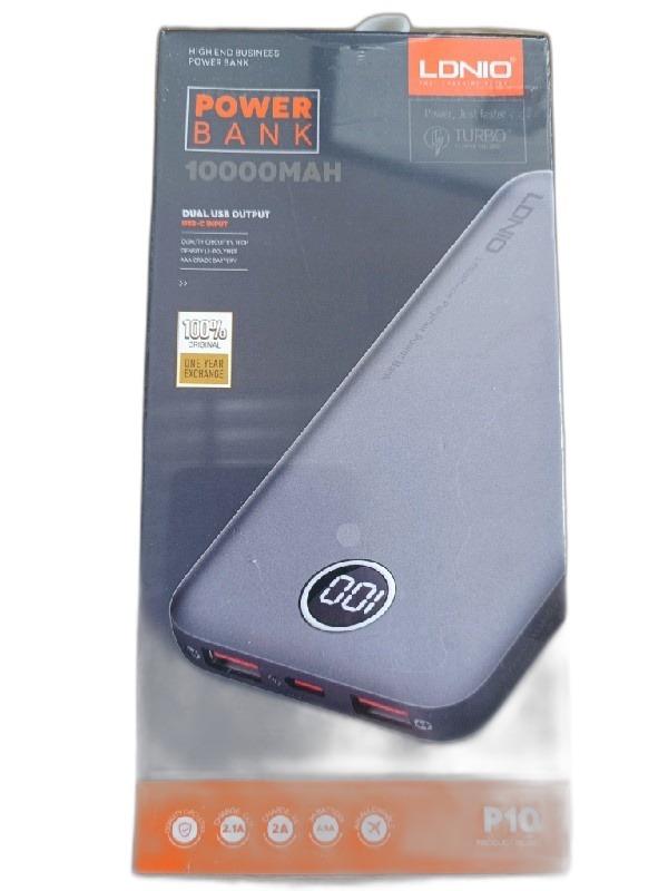ITEM ACCESORIOS POWER BANK Power Bank LDNIO 10,000 MAH P10 6933138600092      Power Bank LDNIO 10,000 MAH modelo P10 P670 P378