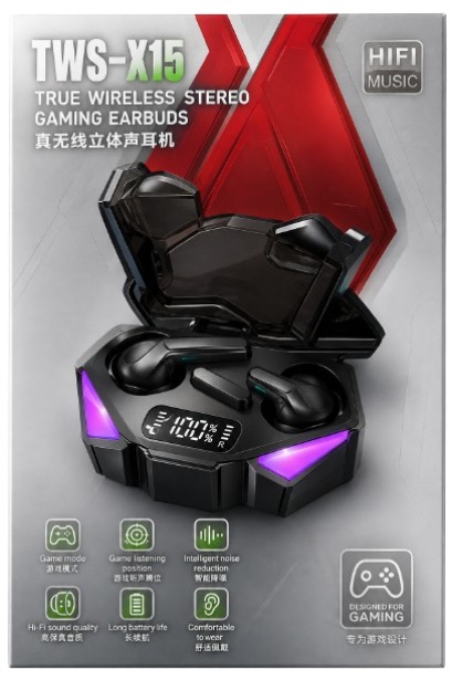 ITEM ACCESORIOS AURICULAR AUDIFONO TWS-X15       BLUETOOTH P402