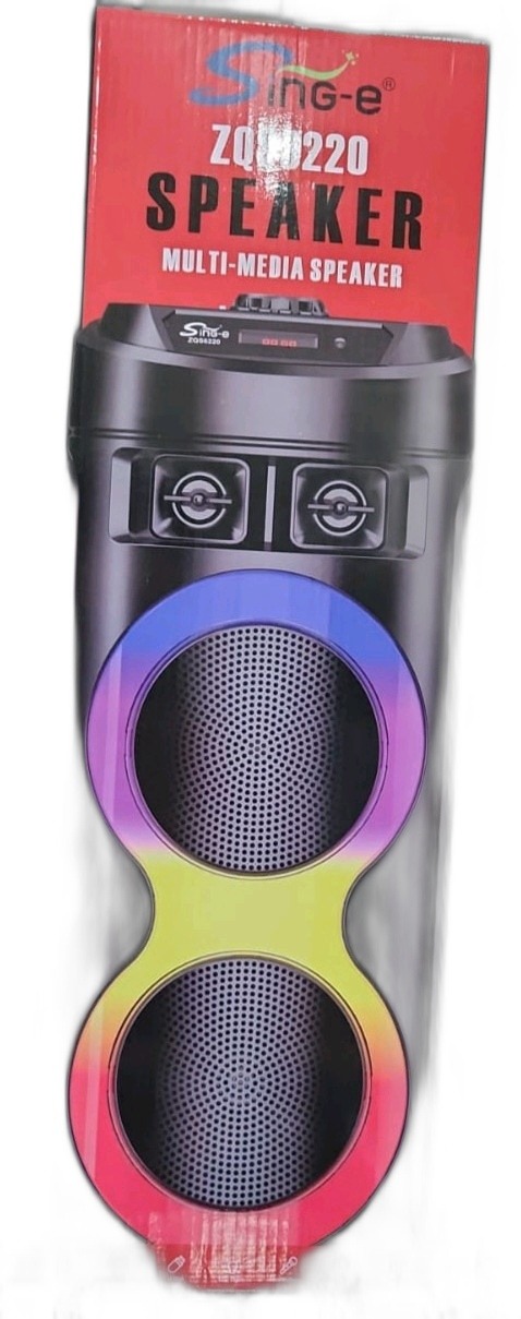ITEM ACCESORIOS REPRODUCTOR Bocina Sing-e (ZQS6220) 6"       Bluetooth P412