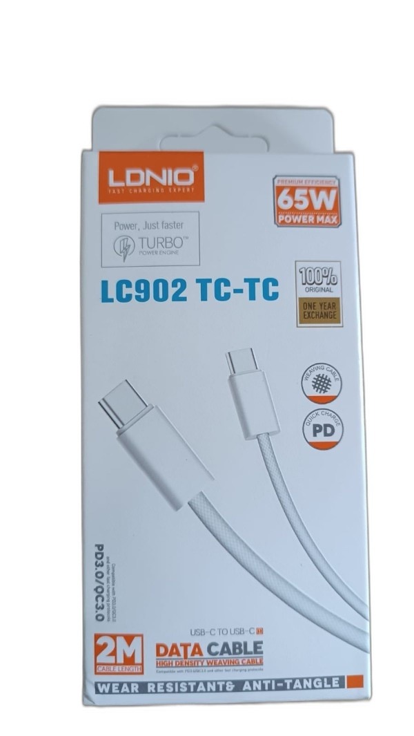 ITEM ACCESORIOS CABLE CB LDNIO LC902 C-C 2M       65W P482