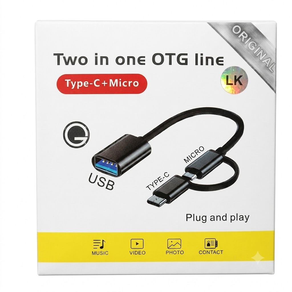 ITEM ACCESORIOS ADAPTADOR OTG 3 EN 1  OTG 3 en 1 P585