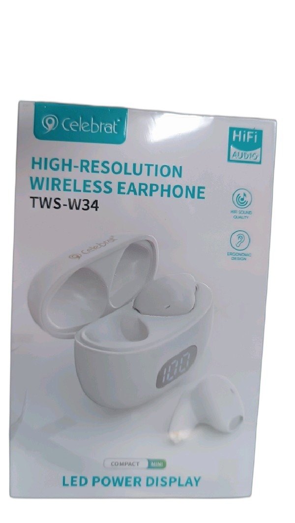ITEM ACCESORIOS AURICULAR Celebrat TW- W34       Audífono Bluetooth P597 P672