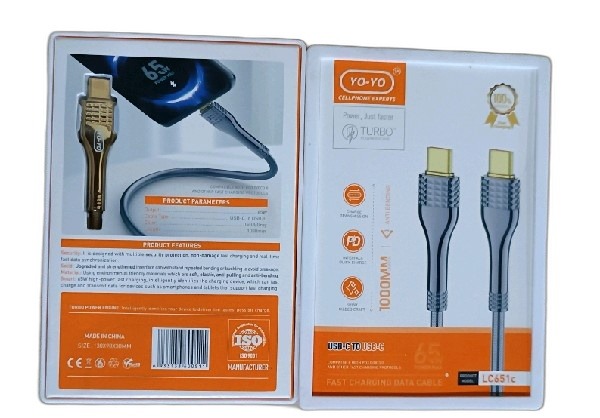 ITEM ACCESORIOS CABLE cable YO-YO C-C 65W 1 mtr       LC651c 1M P729