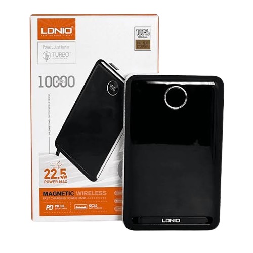 ITEM ACCESORIOS POWER BANK ITEN ACCESORIO POWER BANK MAGNÉTICO WIRELESS LDNIO 10000 PQ 17        P763