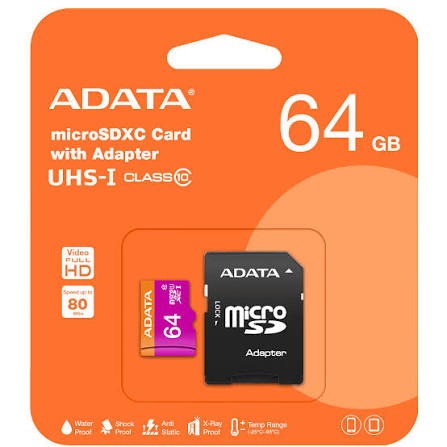 ITEM ACCESORIOS MEMORIA SD ADATA 64 GB V10 4713218461933 842243014198 13111143    Memoria micro sd 64 gb P914