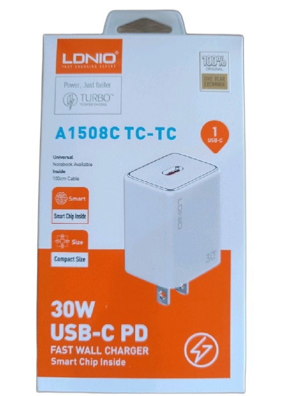 ITEM ACCESORIOS CARGADOR Cargador LDNIO 30W TC 693313870002CC      Cargador LDNIO A1508C 30W TC P669 P806
