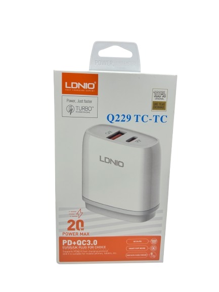 ITEM ACCESORIOS CARGADOR cargador ldnio 12w TC       TC P818
