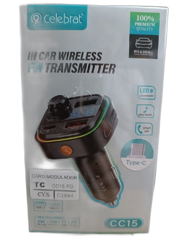 ITEM ACCESORIOS CARGADOR Cargador vehículo CC15/ Bluetooth 6925146940192      Cargador vehículo CC15/ Bluetooth P275 P868